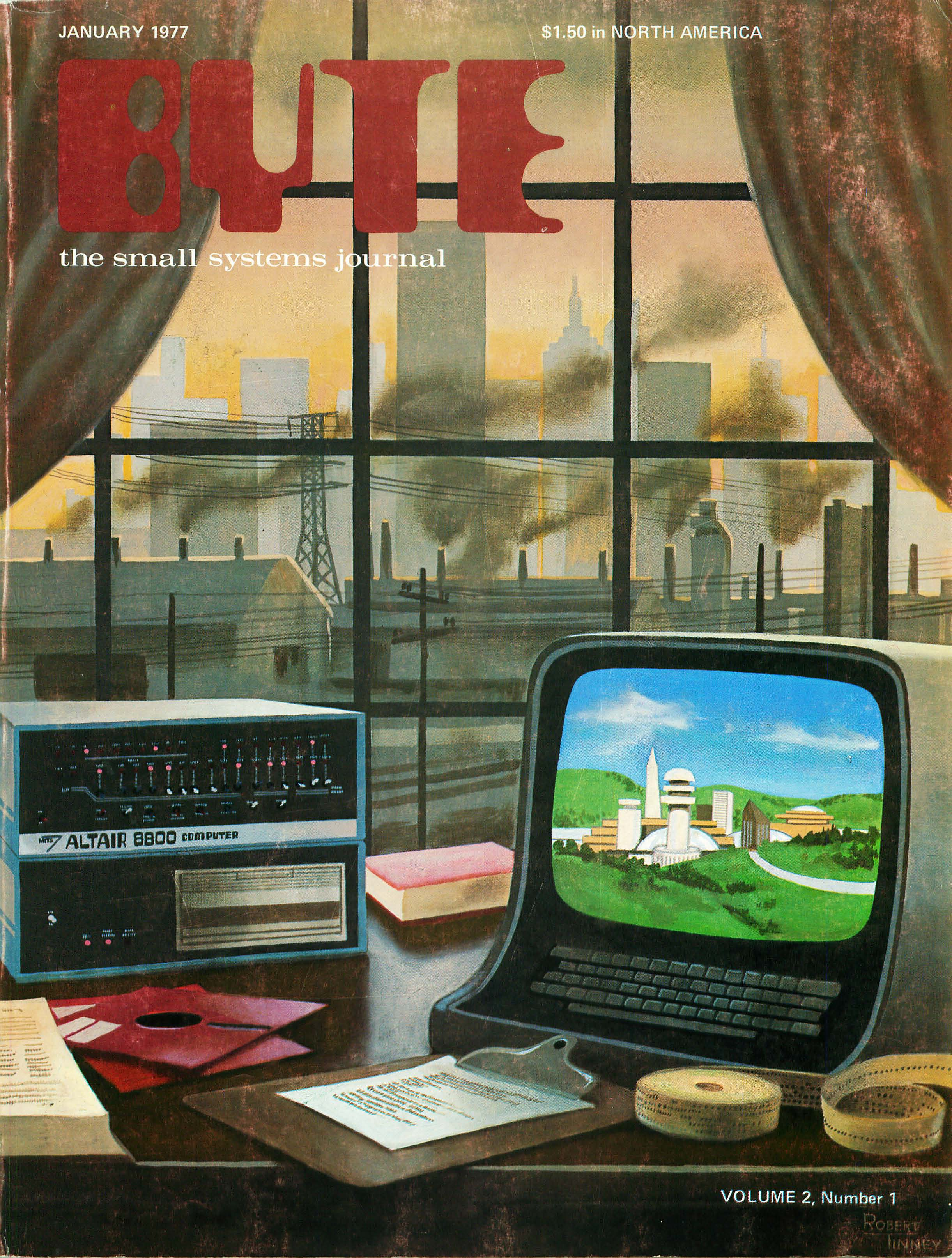 BYTE - January 1977 Cover