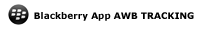 Auto-generated description: A logo is displayed next to the text Blackberry App AWB TRACKING.